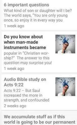 Play Free daily devotional (Monday-Friday) for Android.