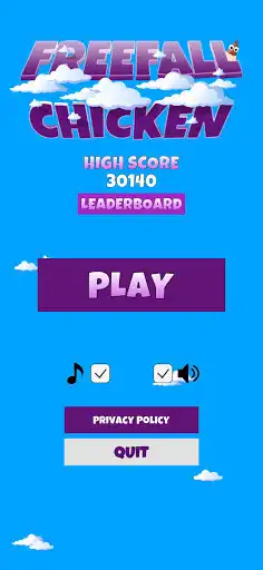 Play FreeFall Chicken as an online game FreeFall Chicken with UptoPlay