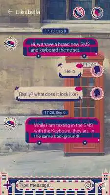 Play (FREE) GO SMS BRITISH THEME