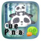 Free play online (FREE) GO SMS CUTE PANDAS THEME APK