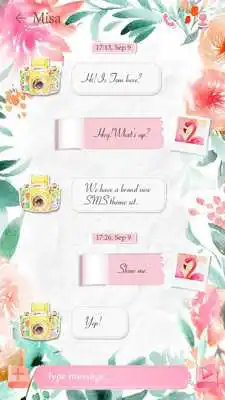 Play (FREE) GO SMS FLAMINGO THEME