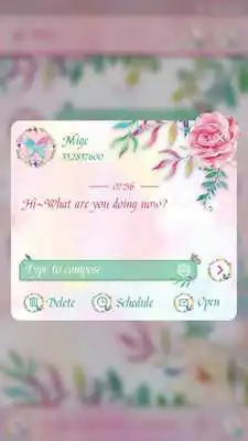 Play (FREE) GO SMS FLOWER PLUS THEME