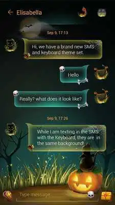 Play FREE GO SMS HALLOWEENCAT THEME