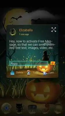 Play FREE GO SMS HALLOWEENCAT THEME