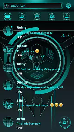 Play APK (FREE) GO SMS HALO THEME  and enjoy (FREE) GO SMS HALO THEME with UptoPlay com.jb.gosms