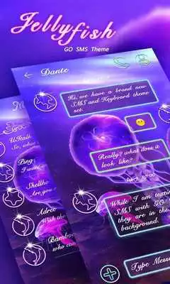 Play (FREE) GO SMS JELLYFISH THEME Play (FREE) GO SMS JELLYFISH THEME