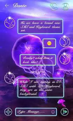 Play (FREE) GO SMS JELLYFISH THEME Play (FREE) GO SMS JELLYFISH THEME