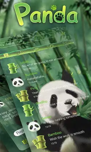 Play (FREE) GO SMS PANDA THEME