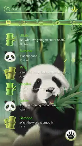 Play (FREE) GO SMS PANDA THEME