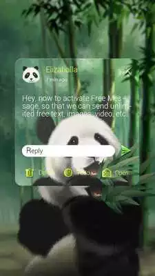 Play (FREE) GO SMS PANDA THEME