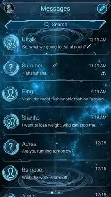 Play (FREE) GO SMS PRO FUTURE THEME