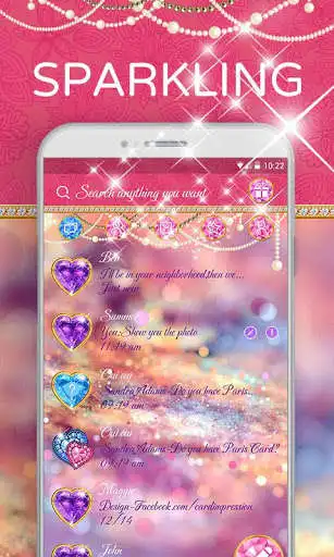 Play (FREE) GO SMS SPARKLING2 THEME