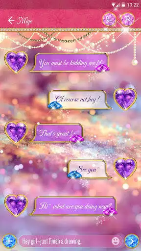 Play (FREE) GO SMS SPARKLING2 THEME
