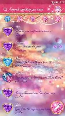 Play (FREE) GO SMS SPARKLING2 THEME