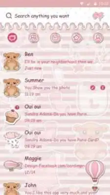 Play (FREE) GO SMS SWEET BEAR THEME