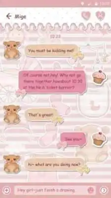 Play (FREE) GO SMS SWEET BEAR THEME