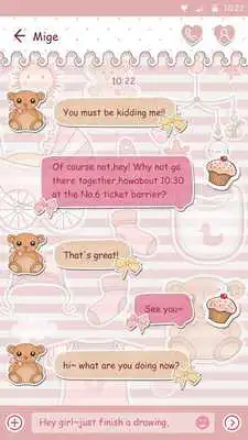 Play (FREE) GO SMS SWEET BEAR THEME
