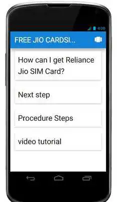 Play Free Jio CardSIM 4G