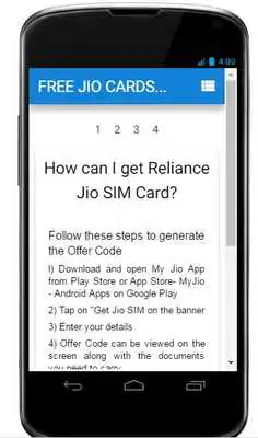 Play Free Jio CardSIM 4G