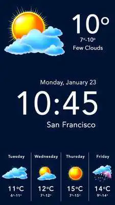 Play Free Live Weather on Screen