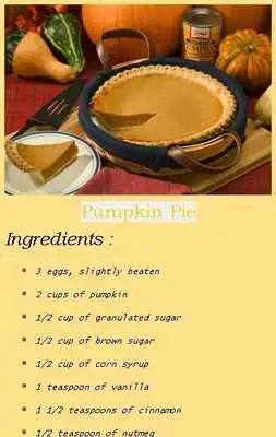 Play Free Pumpkin Pie Recipes