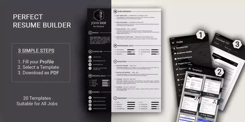 Play Free resume builder CV maker templates formats app