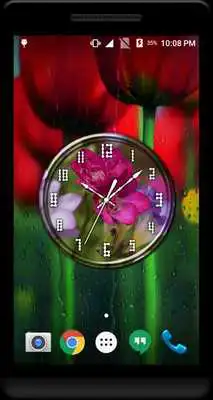 Play Freesia Clock Live Wallpaper