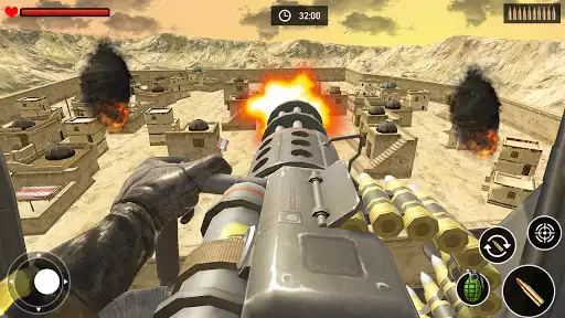 Play Free Squad Firing :Gun Desert Shooter Battleground as an online game Free Squad Firing :Gun Desert Shooter Battleground with UptoPlay