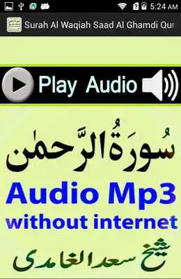 Play Free Surah Rahman Audio Mp3