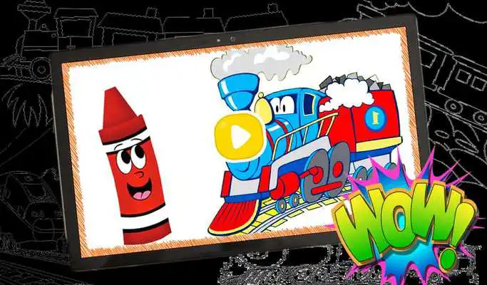 Play Free Train Coloring Book Game For Kids