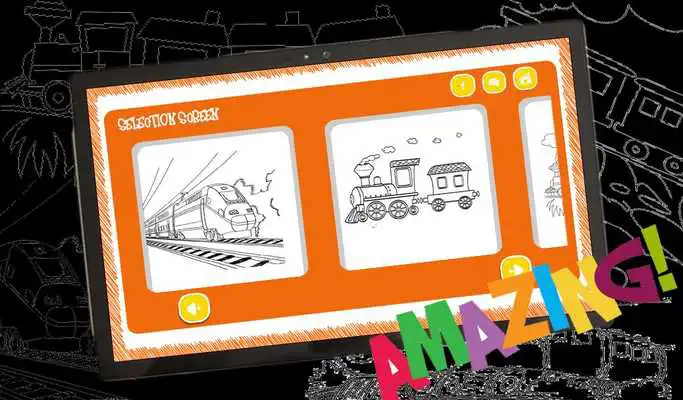 Play Free Train Coloring Book Game For Kids