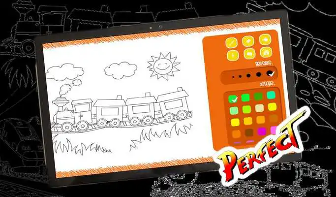 Play Free Train Coloring Book Game For Kids