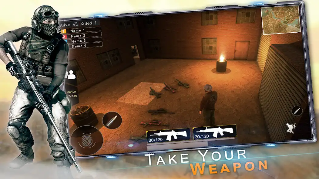 Play Free Unknown Battleground Fire Squad Survival Game as an online game Free Unknown Battleground Fire Squad Survival Game with UptoPlay