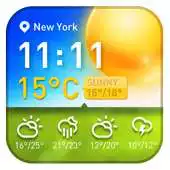 Free play online Free Weather and clock widget APK