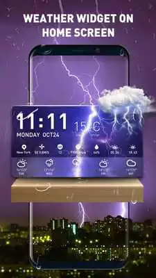 Play Free Weather and clock widget