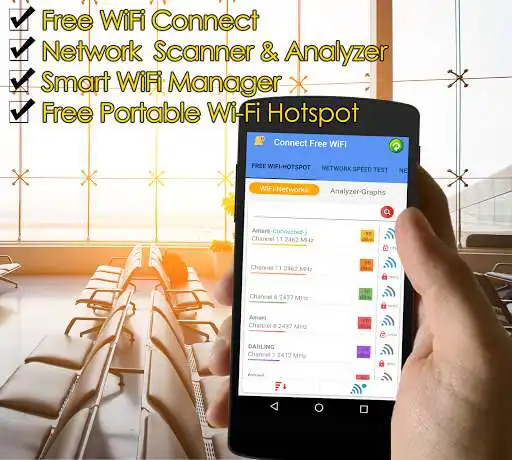 Play Free WiFi Connect Internet Connection Find Hotspot