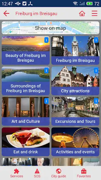 Play Freiburg im Breisgau cityguide as an online game Freiburg im Breisgau cityguide with UptoPlay