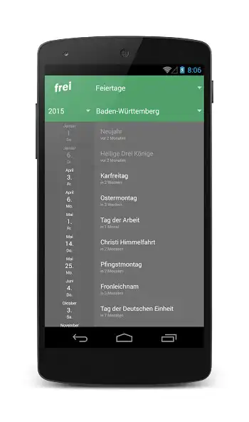 Play frei - Ferien und Feiertage  and enjoy frei - Ferien und Feiertage with UptoPlay