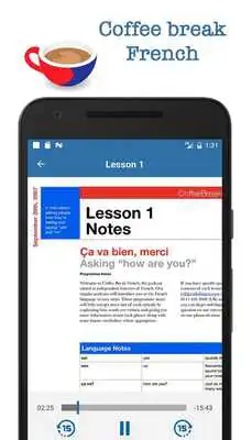 Play French audio course, learn language fast yourself
