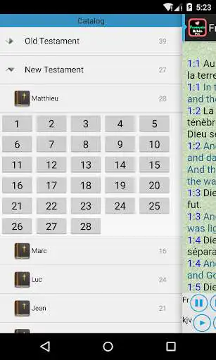 Play French English Audio Bible Louis Segond as an online game French English Audio Bible Louis Segond with UptoPlay