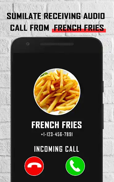 Play French Fries fake call prank  and enjoy French Fries fake call prank with UptoPlay