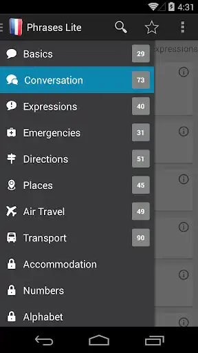 Play French Phrasebook Lite  and enjoy French Phrasebook Lite with UptoPlay