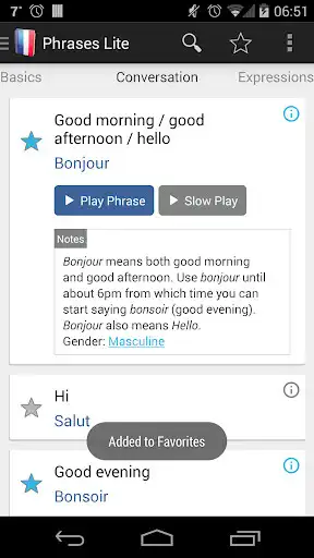 Play French Phrasebook Lite as an online game French Phrasebook Lite with UptoPlay