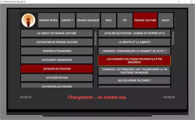 Play French Podcasts For Android TV