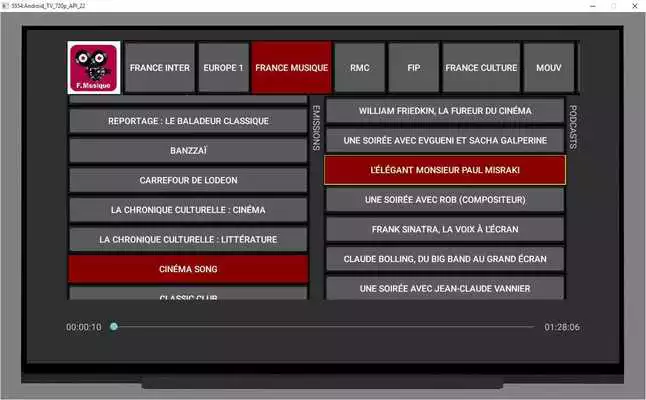 Play French Podcasts For Android TV