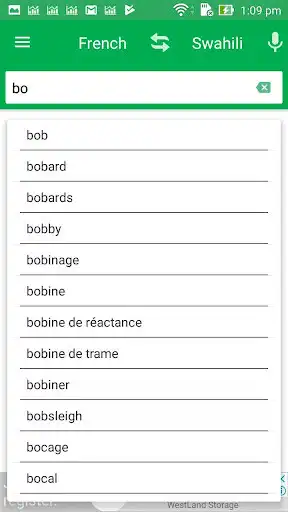 Play French Swahili Dictionary Play French Swahili Dictionary