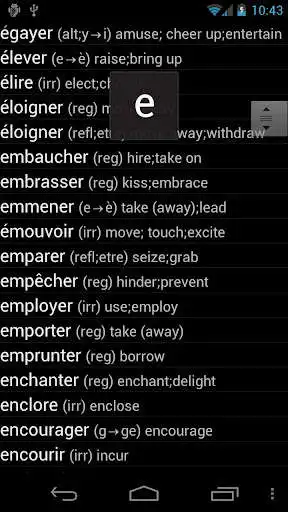 Play APK French Verbs  and enjoy French Verbs with UptoPlay com.eoin.frenchverbs