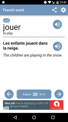 Play French word of the day  and enjoy French word of the day with UptoPlay