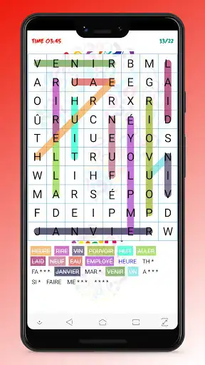 Play French Wordsearch and Talking as an online game French Wordsearch and Talking with UptoPlay