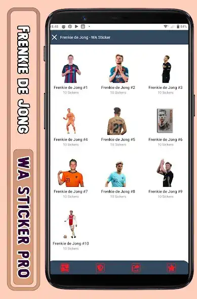 Play Frenkie de Jong - WA Sticker  and enjoy Frenkie de Jong - WA Sticker with UptoPlay
